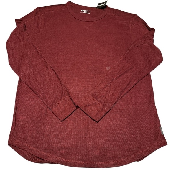 EXPRESS Men’s Long Sleeve Tshirt - Size L - NWT - Wine - Picture 1 of 1